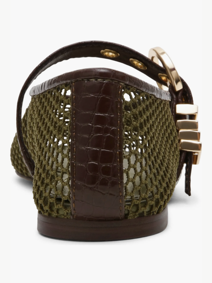 STEVE MADDEN LUCIA BALLET FLAT X OLIVE