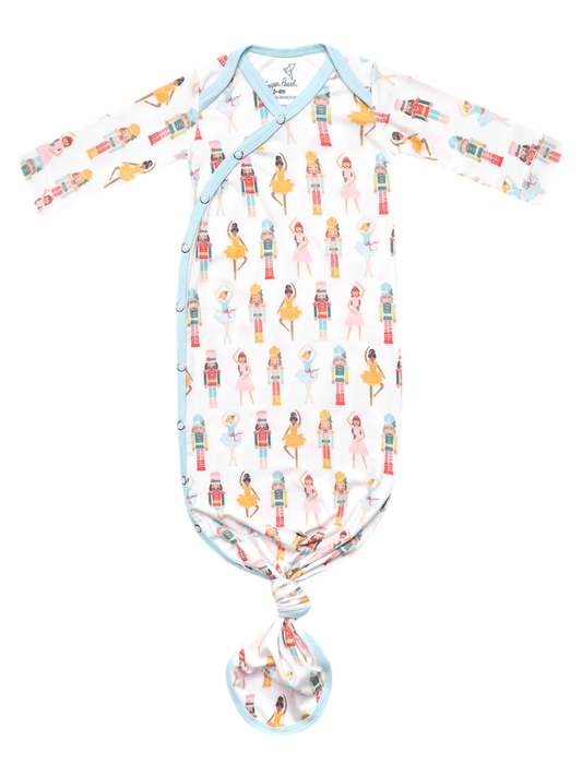 COPPER PEARL NEWBORN KNOTTED GOWN IN JULIET