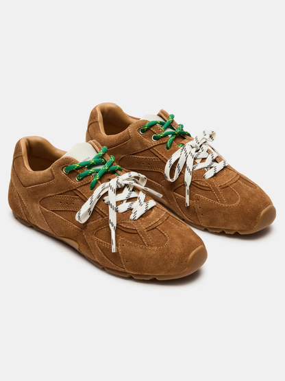 STEVE MADDEN AZIEL CAMEL SUEDE SNEAKER