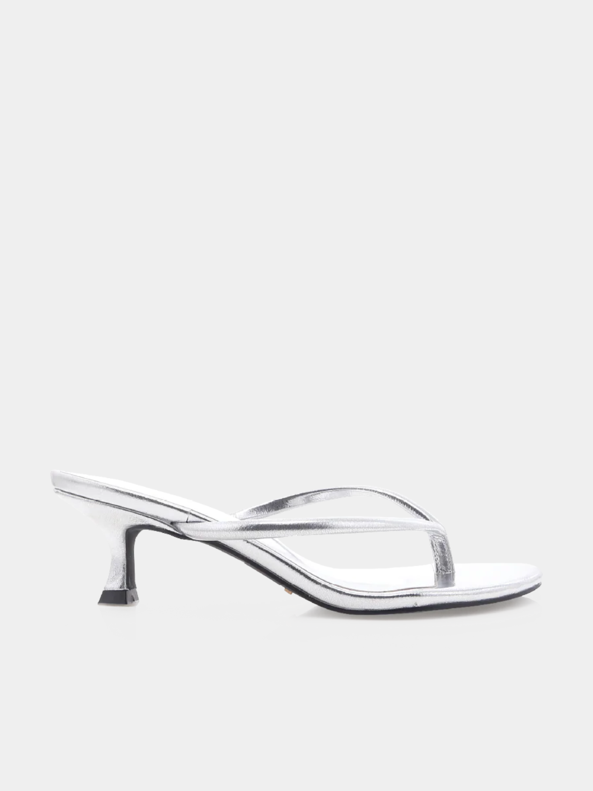 metallic silver sandal heel silver metallic flip flop kitten keels