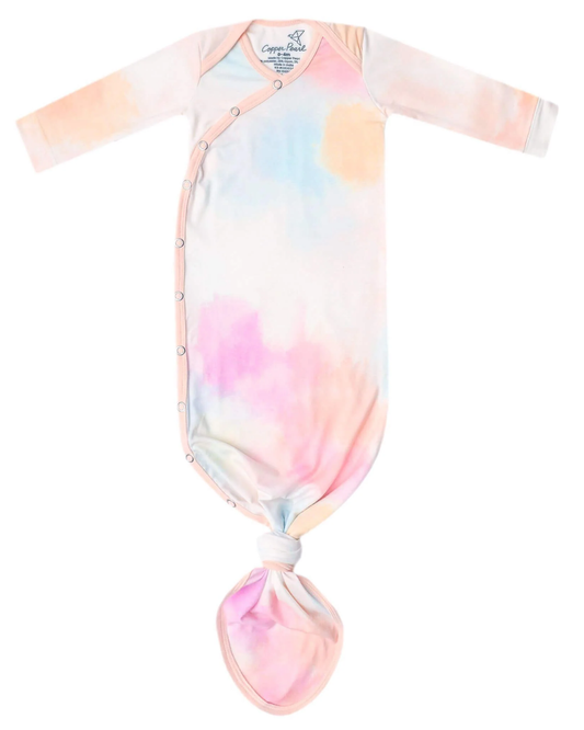 COPPER PEARL NEWBORN KNOTTED GOWN IN NOVA