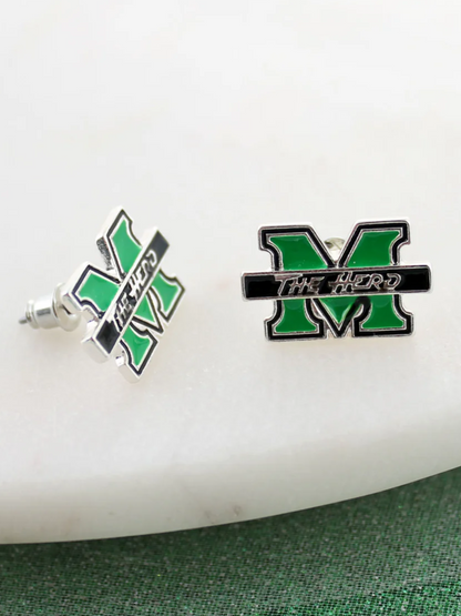 MARSHALL ENAMEL STUD EARRINGS