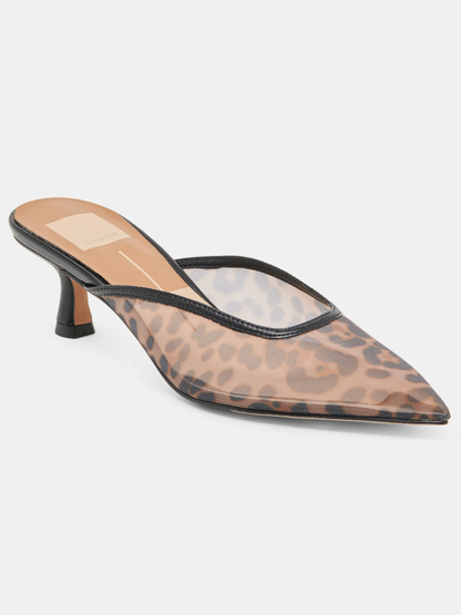 DOLCE VITA CLEO HEEL X LEOPARD MESH