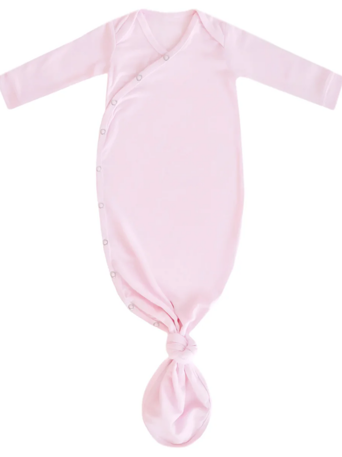 COPPER PEARL NEWBORN KNOTTED GOWN IN BLOSSOM