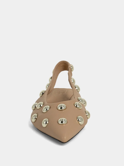 ARIZONA SLINGBACK STUDDED FLAT