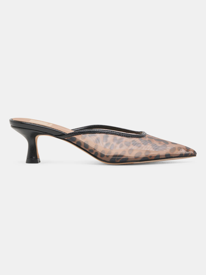 DOLCE VITA CLEO HEEL X LEOPARD MESH