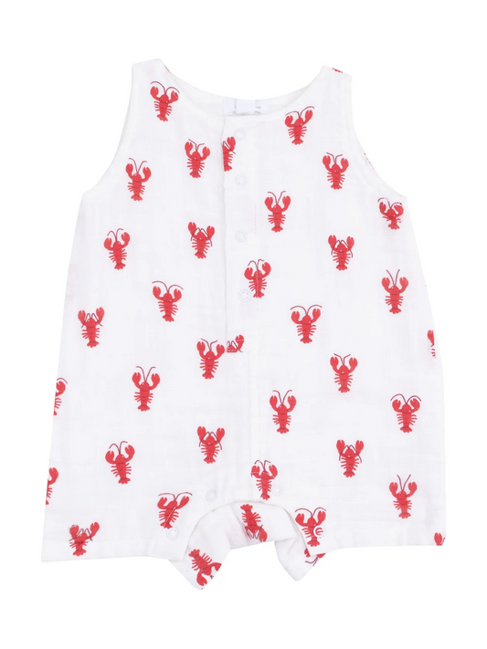 SLEEVELESS SHORTIE ROMPER X LOBSTER