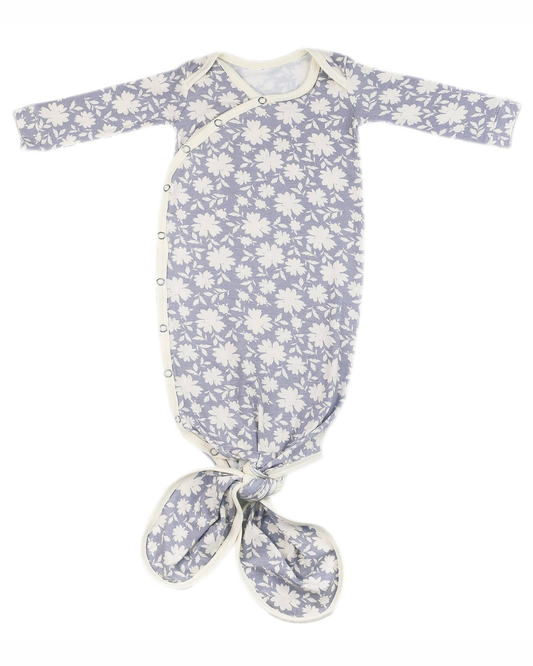 COPPER PEARL NEWBORN KNOTTED GOWN IN LACIE