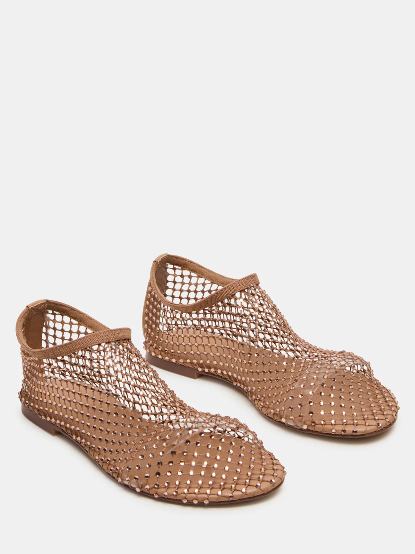 STEVE MADDEN MINO FLAT X BLUSH RHINESTONES