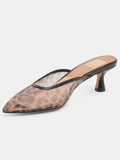 DOLCE VITA CLEO HEEL X LEOPARD MESH