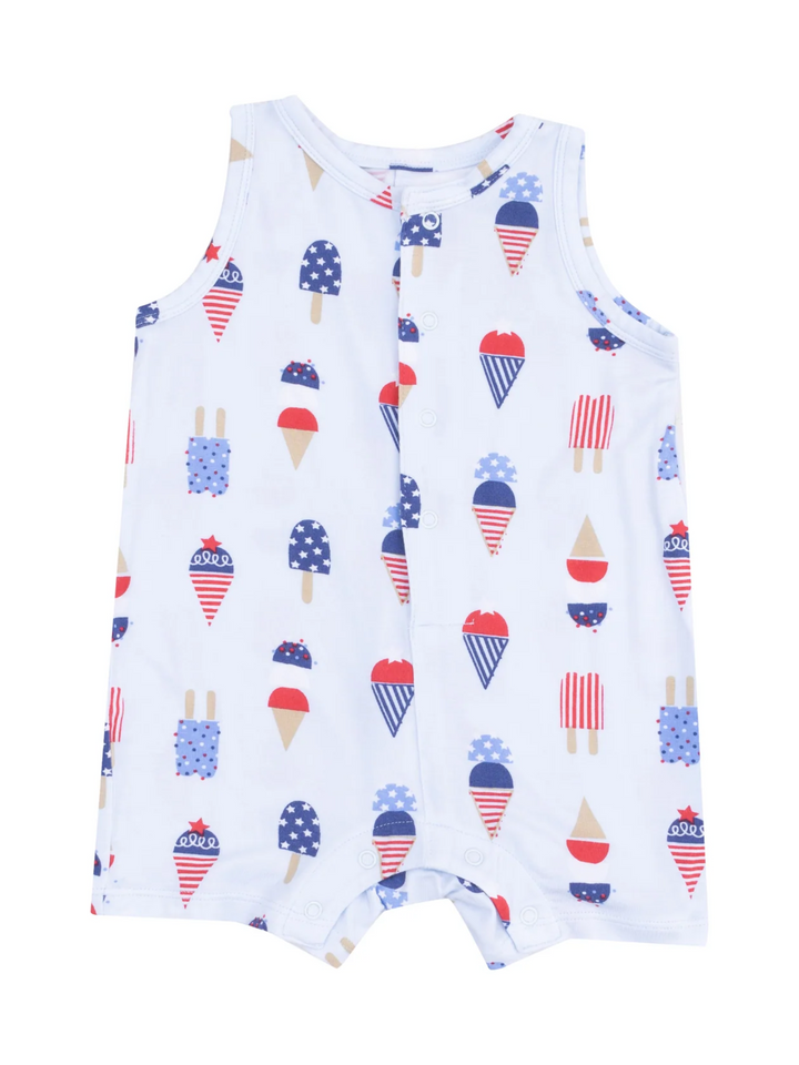 SLEEVELESS SHORTIE ROMPER X AMERICAN ICE CREAM BLUE