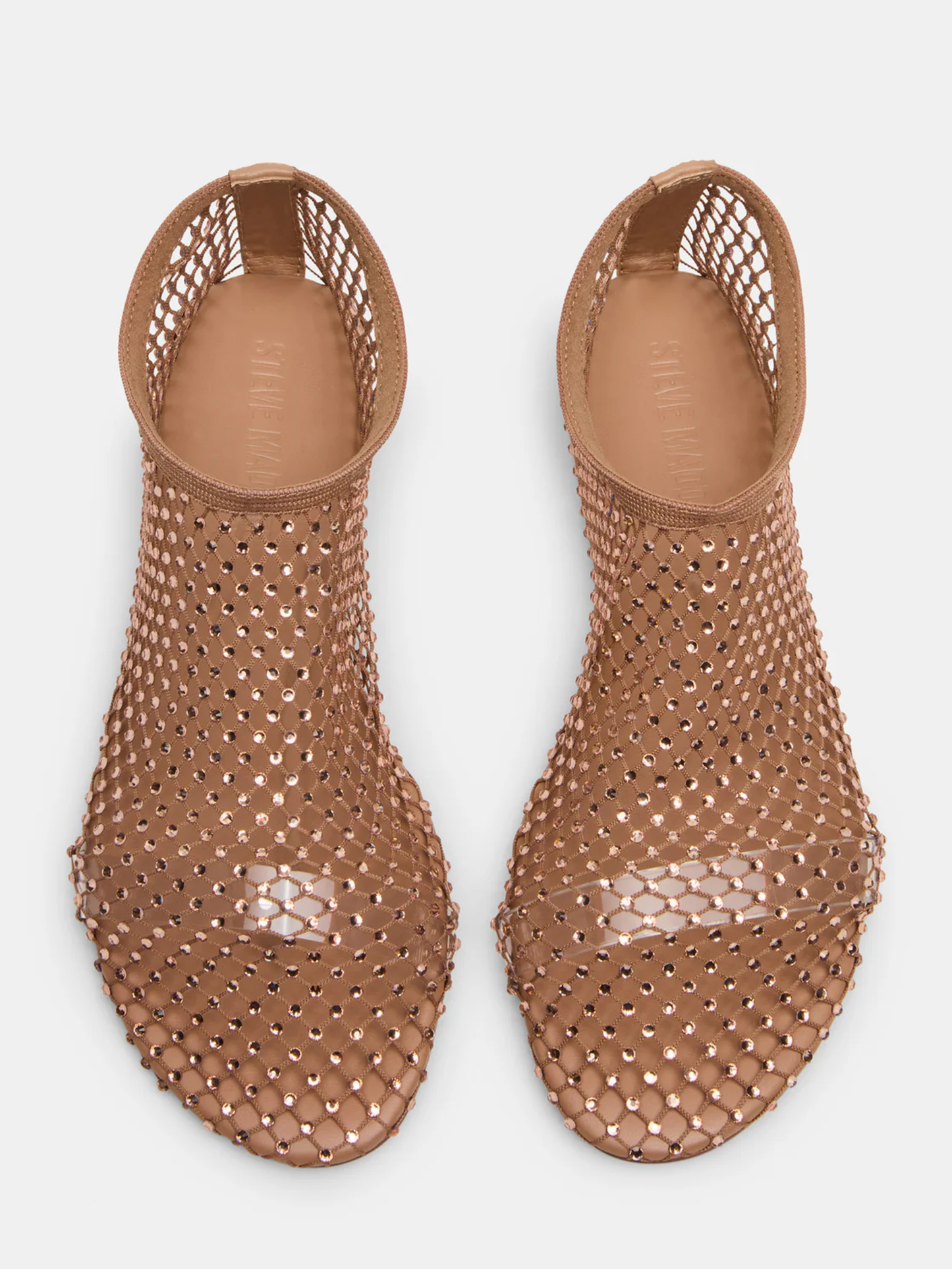 STEVE MADDEN MINO FLAT X BLUSH RHINESTONES