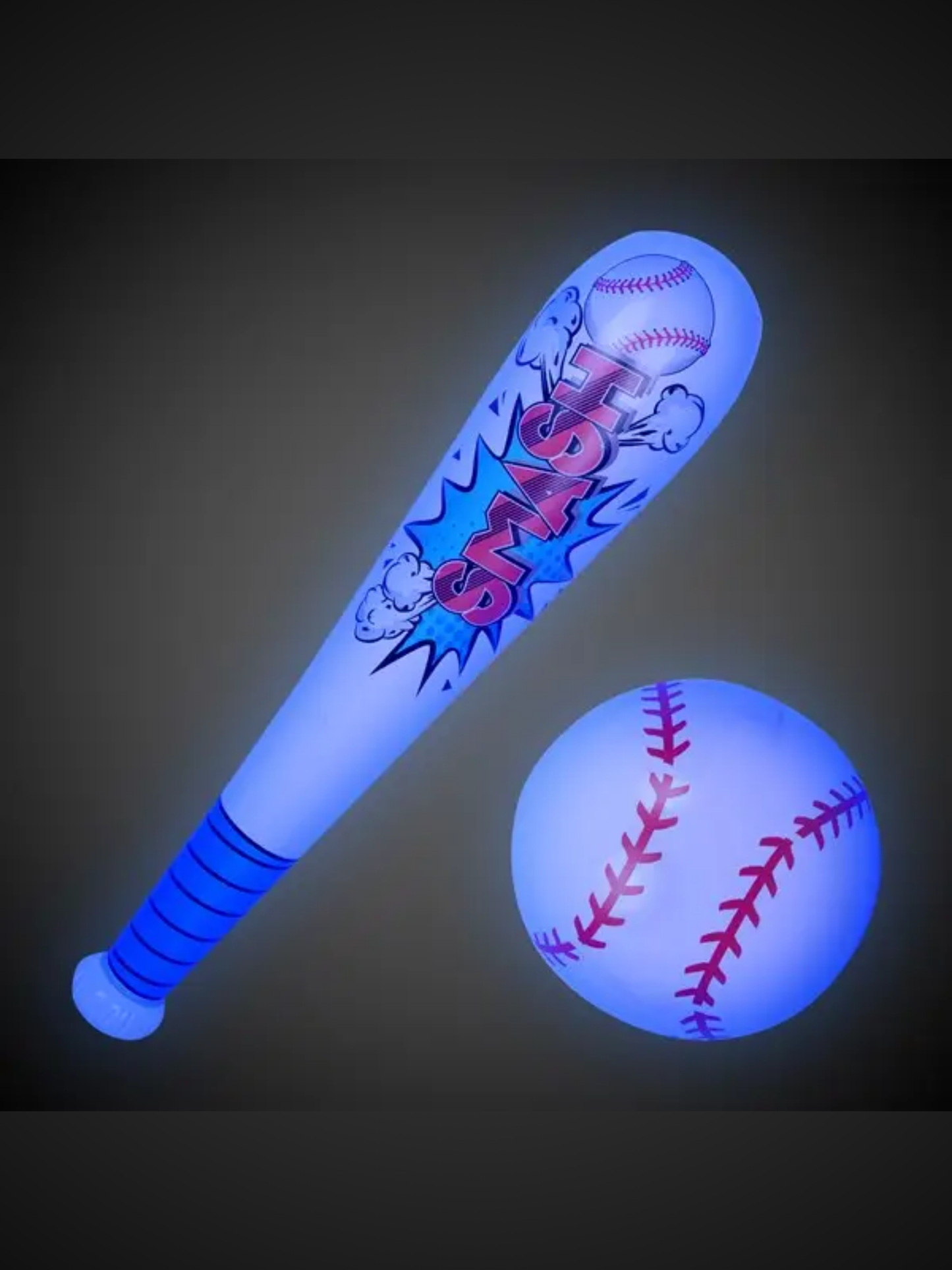 LED INFLATABLE BASEBALL & BAT SET
