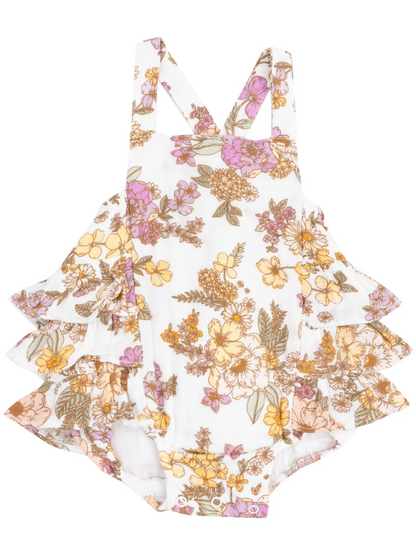 RUFFLE SUNSUIT X ANNA MAY FLORAL