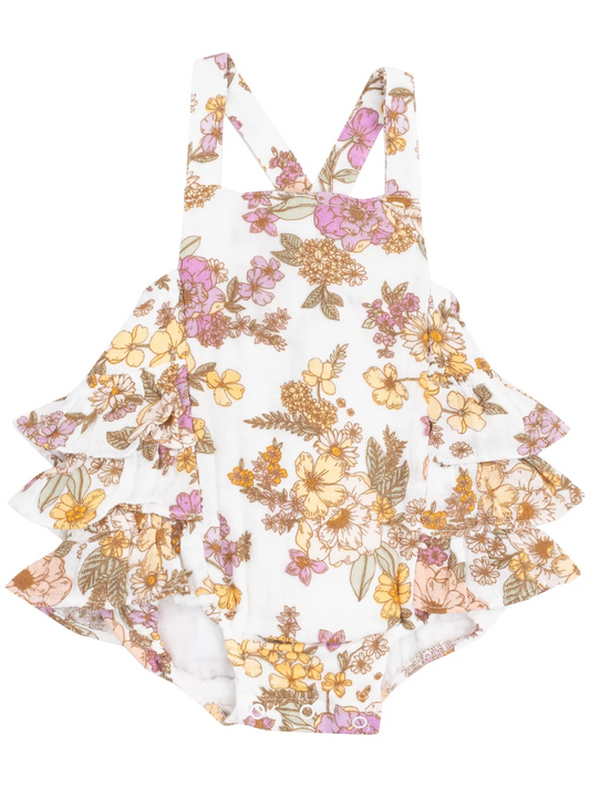 RUFFLE SUNSUIT X ANNA MAY FLORAL