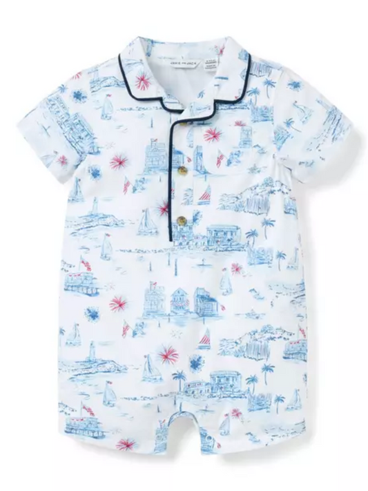 AMERICANA TOILE ROMPER