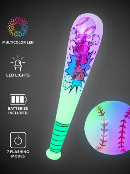 LED INFLATABLE BASEBALL & BAT SET