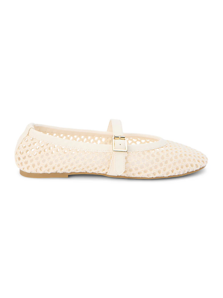 IT GIRL MESH BALLET FLAT X IVORY