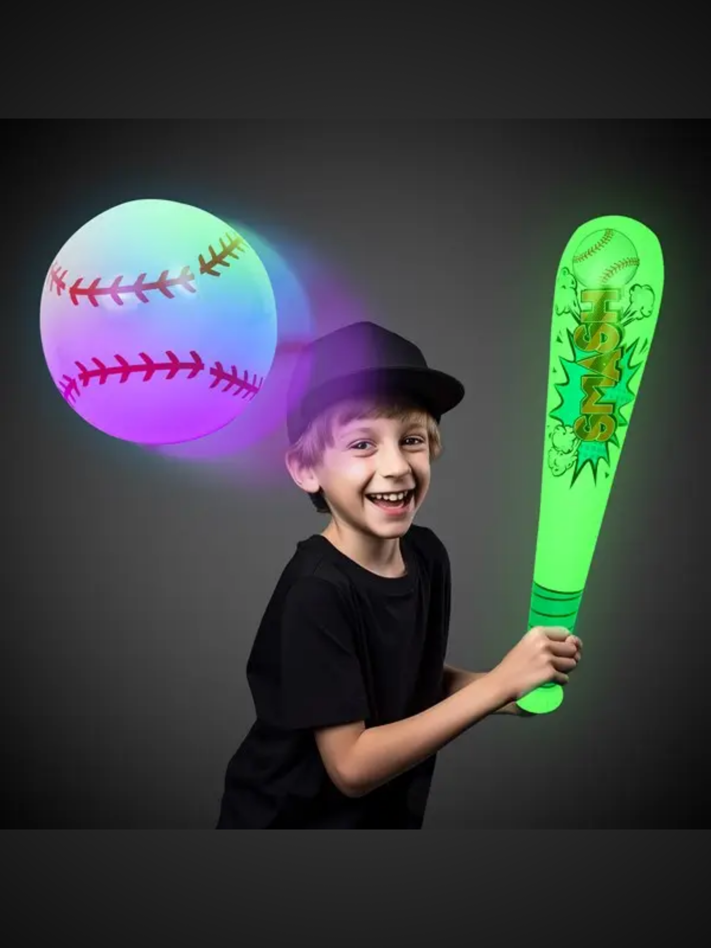 LED INFLATABLE BASEBALL & BAT SET