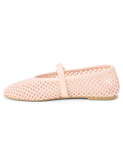 IT GIRL MESH BALLET FLAT X POWDER PINK