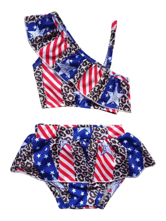 WILD & FREE RUFFLE BATHING SUIT