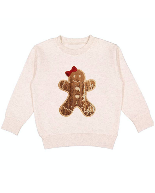GINGERBREAD SEQUIN CREW