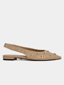 ARIZONA SLINGBACK STUDDED FLAT
