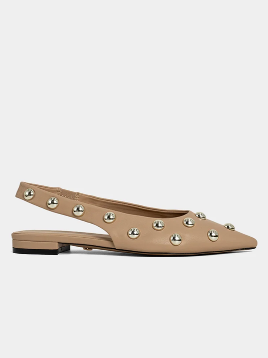 ARIZONA SLINGBACK STUDDED FLAT