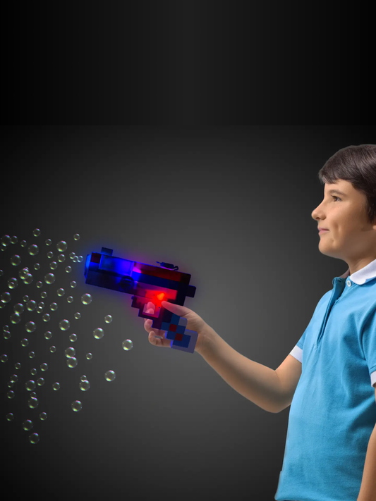 LED PATRIOTIC BUBBLE SHOOTER WITH LIGHTS & SOUNDS