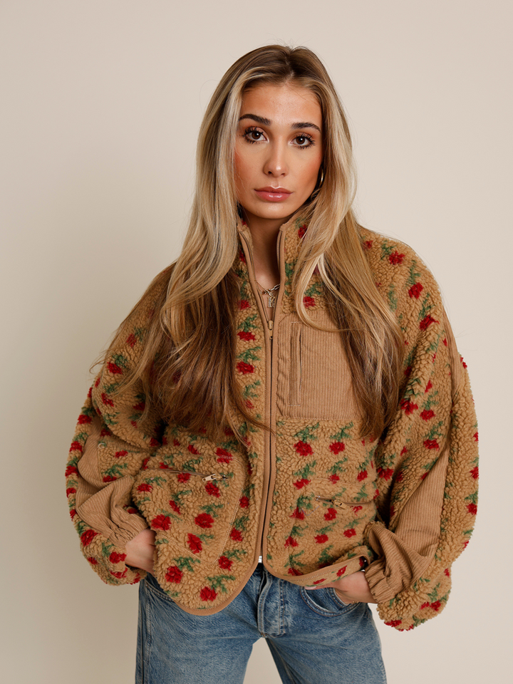 TINY TULIP FLEECE JACKET