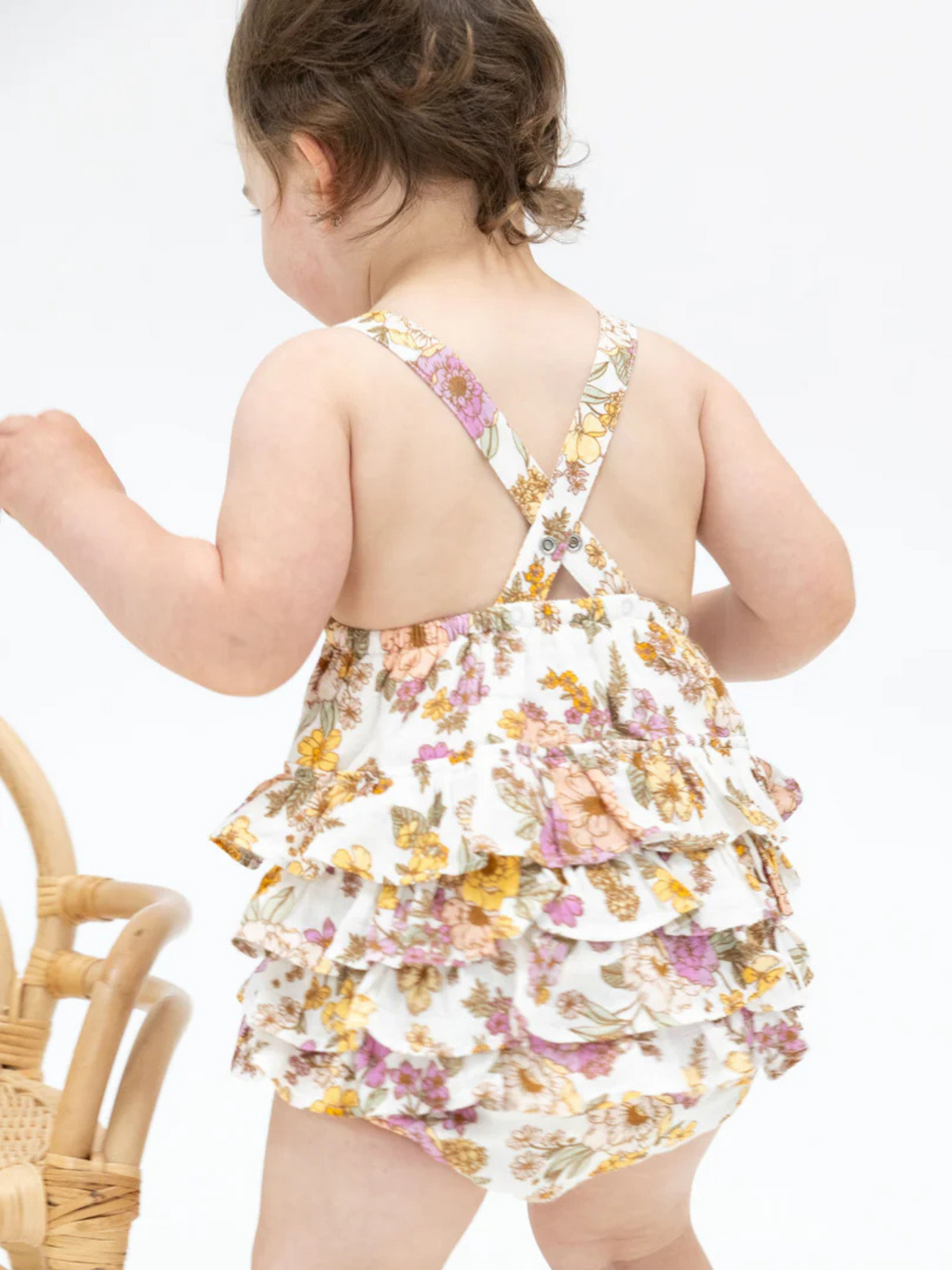 RUFFLE SUNSUIT X ANNA MAY FLORAL