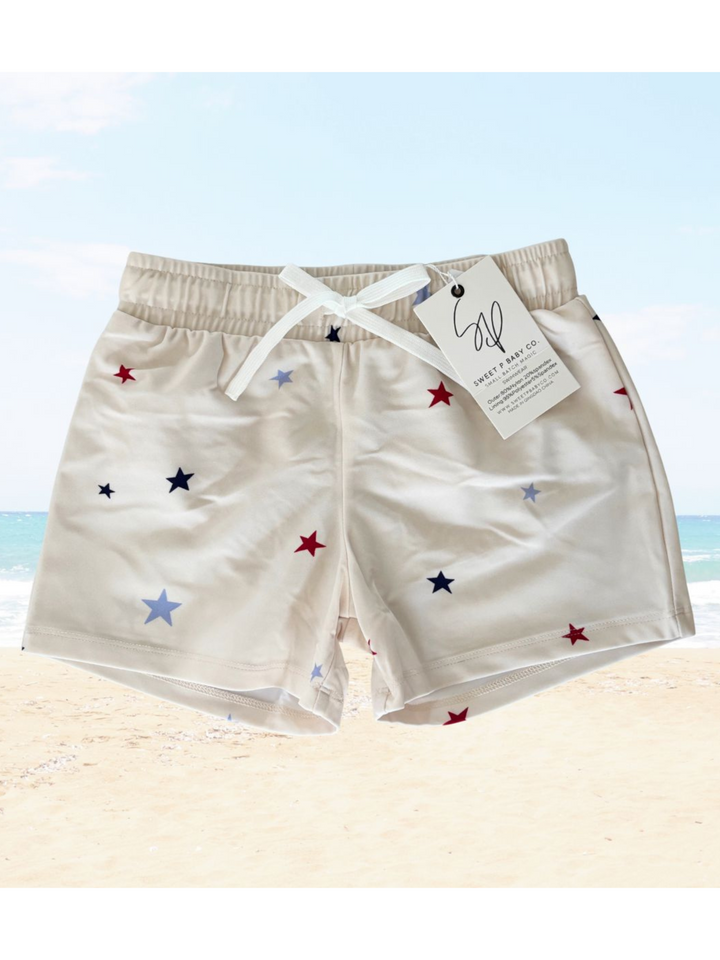 STAR SPANGLED SWIM TRUNKS