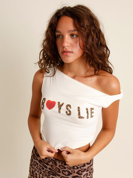 BOYS LIE CAITLYN CODED TWISTED TANK