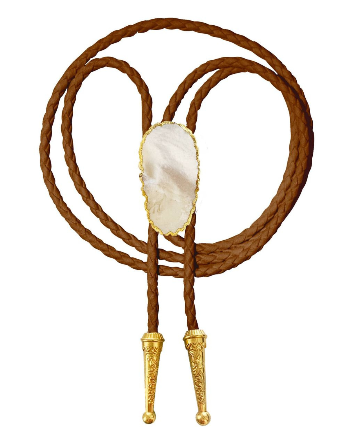 HONEYSTONE BOLO TIE X BROWN