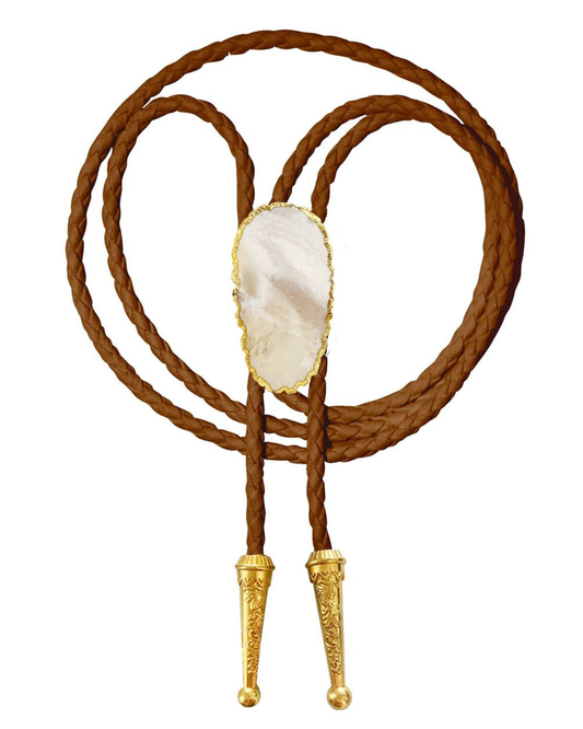 HONEYSTONE BOLO TIE X BROWN
