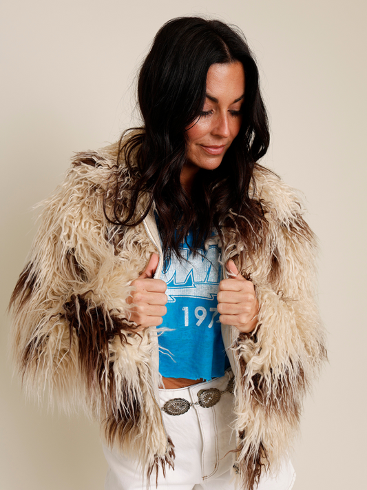 STOP THE TRACK FUR COAT