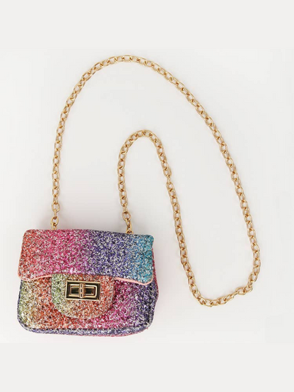 glitter ombre sparkle kids purse