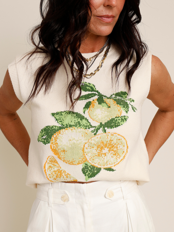 WHEN LIFE GIVES YOU LEMONS SWEATER TANK TOP