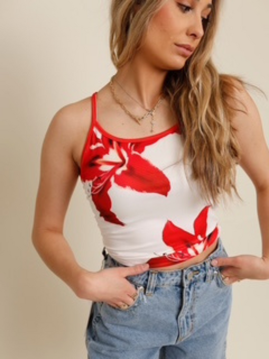 MAUI FLORAL TANK TOP