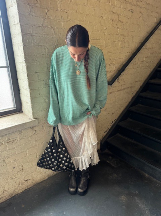 ALWAYS PULLING FOR IT LONG SLEEVE TEE X GREEN