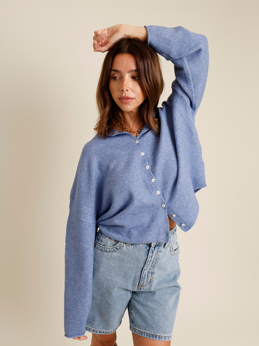 THE CULT CARDI X LIGHT BLUE