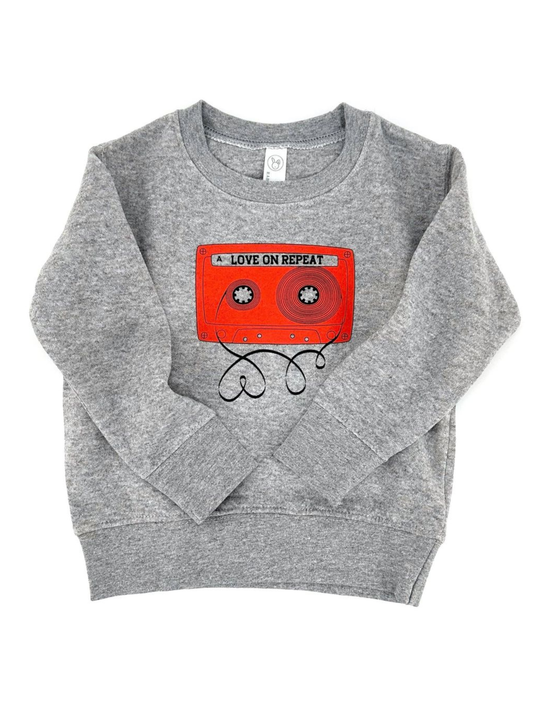 kids valentines day graphic sweatshirt