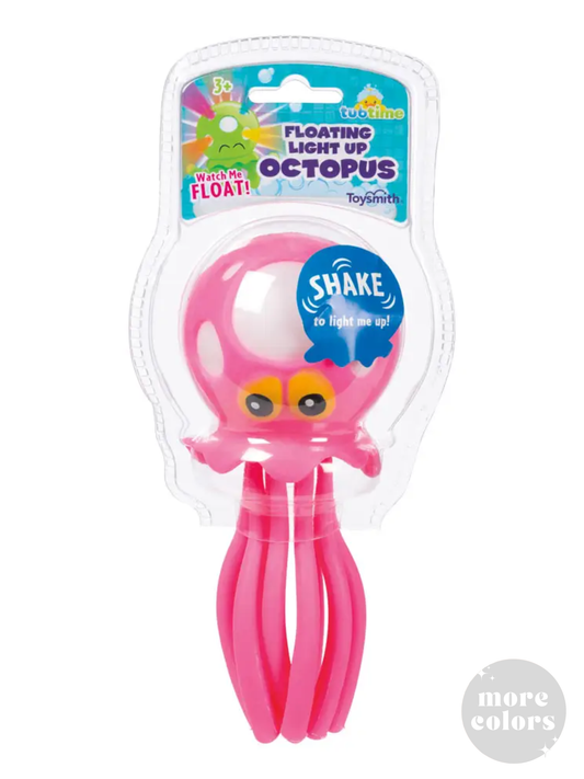 floating light up octopus bath toy