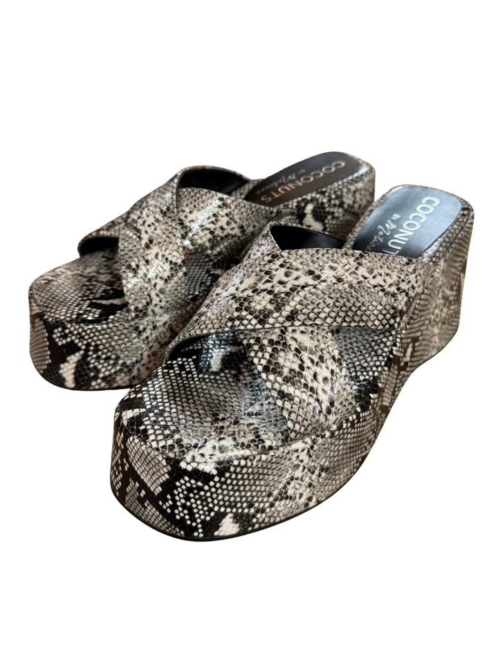 matisse platform snakeskin sandal