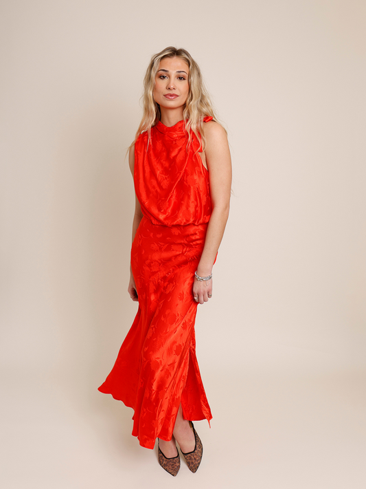 FRNCH ROLLING IN THE DEEP MIDI DRESS