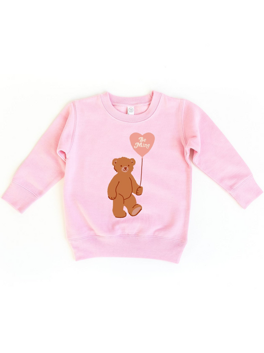 BE MINE BEAR BALLOON CREWNECK