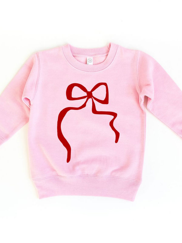 TIED IN A BOW CREWNECK