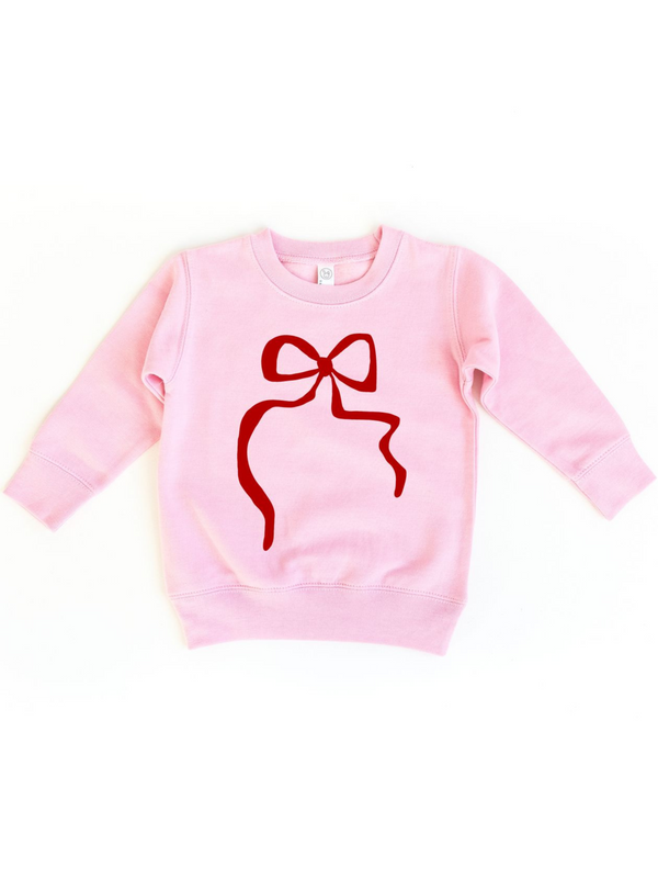 TIED IN A BOW CREWNECK