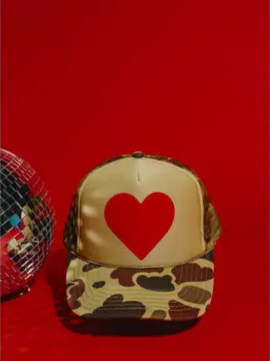 HEART ON MY SLEEVE TRUCKER HAT