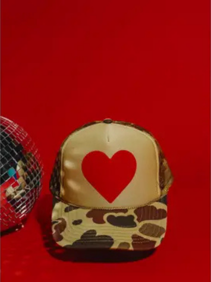 HEART ON MY SLEEVE TRUCKER HAT